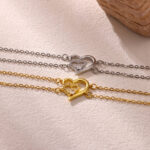 Amora Heart Zircon Bracelet – Adjustable & Elegant