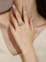 טבעתPromise Timeless Moissanite עם אבן מואיסניט זוהרת ומעוצבתElegantly.
