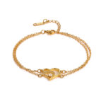 Amora Heart Zircon Bracelet – Adjustable & Elegant - Image 2