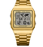 שעון גברים רטרו עם עיצוב סיפור זמן, מושלם לשדרוג הסטייל שלך.