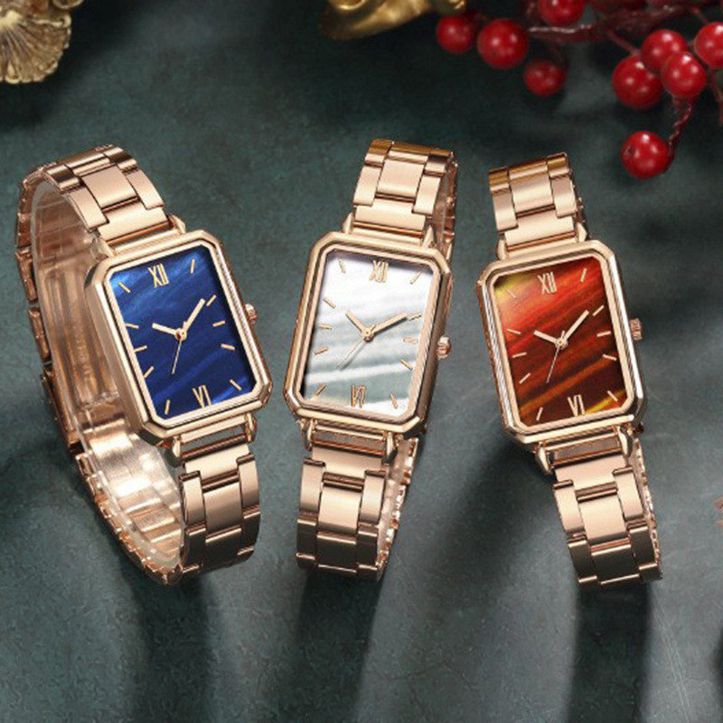 1043b87f-5692-4c9b-bd08-0e716f1dbd4f.jpg Women's Fashion Casual Square Steel With Quartz Watch - Image 1
