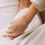 Dainty Gold Bracelets For Women, 14K Gold Filled Adjustable Layered Bracelet Cute Oval Chain  Bar Gold Bracelets For Women Jewelry - Image 2