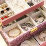 Organizing Box Flannel Storage Jewelry Box Jewelry Tray - Image 3