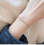 Simple Thin Bracelet For Women And Men Elegant Personality Adjustable Bracelets Silver Color Korean Girls Friendship Jewelry - Image 5
