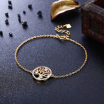 925 Sterling Silver Crystal Life Tree Bracelets For Women Party Gift About  Long Bracelet Fashion Jewelry SVH241 - Image 4