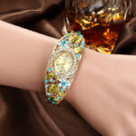 Flower diamond bracelet watch ladies bracelet watch - Image 2