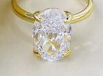 Oval Ring Female Four-claw Cold High Luxury - Image 2
