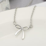 Risamil 14K Gold Plated Necklace for Women - Bow Necklace - Dainty Necklace Cute Small Tiny Bow Pendant Choker Chain Necklace Trendy Necklaces for Women Jewelry Gift - Image 5