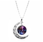 Starry Sky Animal 12 Constellation Moon Necklace Time Stone Pendant - Image 7