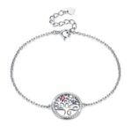 925 Sterling Silver Crystal Life Tree Bracelets For Women Party Gift About  Long Bracelet Fashion Jewelry SVH241 - Image 2