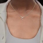 Risamil 14K Gold Plated Necklace for Women - Bow Necklace - Dainty Necklace Cute Small Tiny Bow Pendant Choker Chain Necklace Trendy Necklaces for Women Jewelry Gift - Image 9