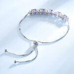 Bracelets For Women Gemstone Blue Topaz Adjustable Chain Link Bracelet Christmas Jewelry - Image 3