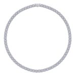 NURA “Eternal Light” Moissanite Necklace Set – 0.5 Carat S925 Silver, Platinum Finish