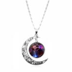 Starry Sky Animal 12 Constellation Moon Necklace Time Stone Pendant - Image 4