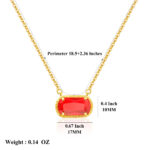 Zircon Necklace In Instagram Style Featuring The 12 Birthstones - Image 2