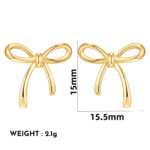 Risamil 14K Gold Plated Necklace for Women - Bow Necklace - Dainty Necklace Cute Small Tiny Bow Pendant Choker Chain Necklace Trendy Necklaces for Women Jewelry Gift - Image 8