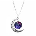 Starry Sky Animal 12 Constellation Moon Necklace Time Stone Pendant - Image 5