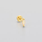 Flat-head Screw Twist Stud Earrings Opal Earrings - Image 10