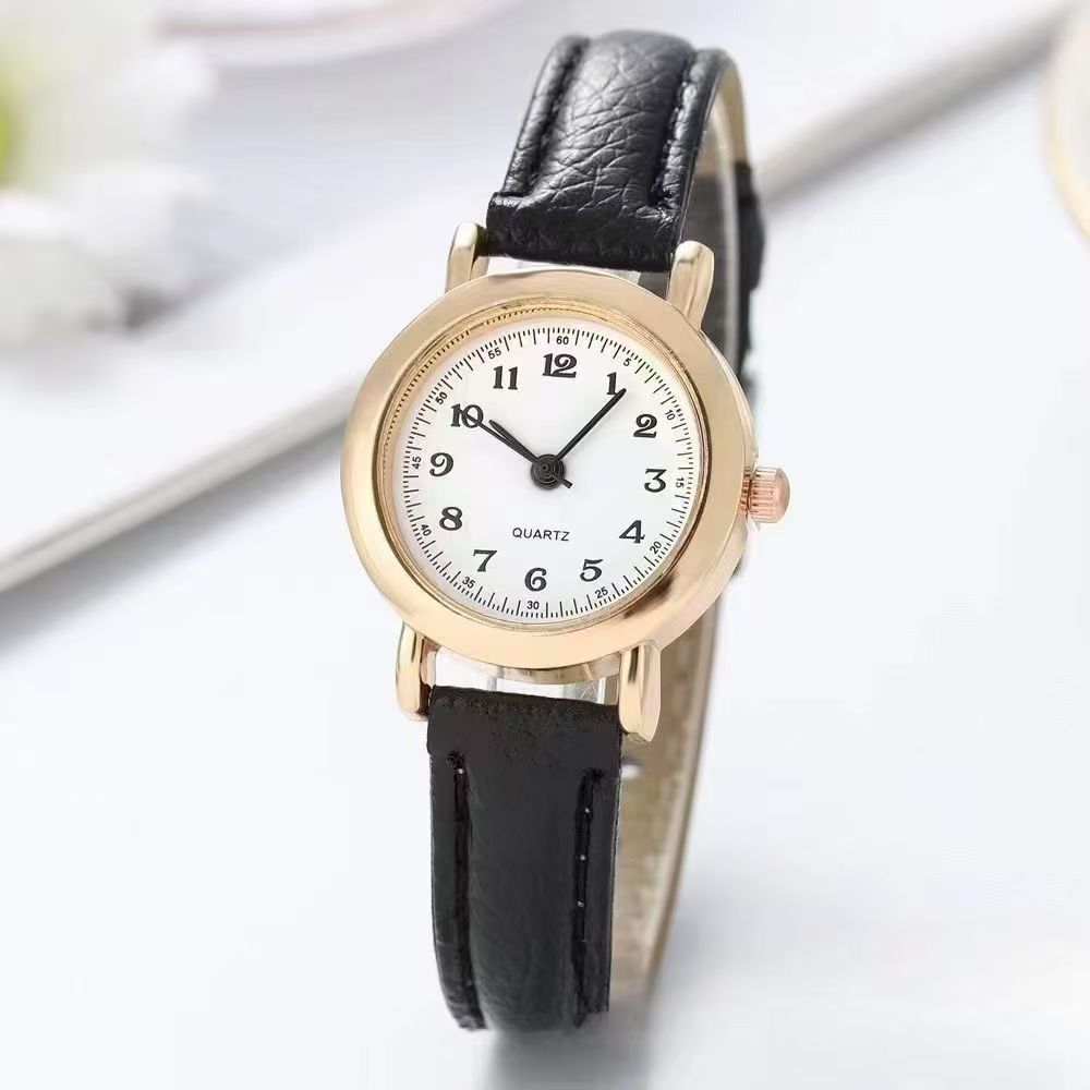 b980460c-5b24-461b-97ba-93e53002285d.jpg Female Student Korean Style Cute Literary Thin Strap Small Dial Couple Watch - Image 1