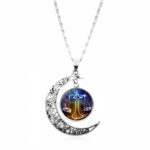 Starry Sky Animal 12 Constellation Moon Necklace Time Stone Pendant - Image 10