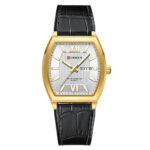 Luxury Dual Calendar Leather Couple Watch Set - Image 2